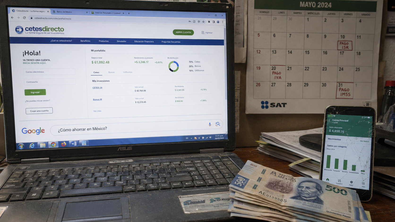 Cetes vs. Sofipos: cómo hacer rendir el dinero ante la inflación de 2026