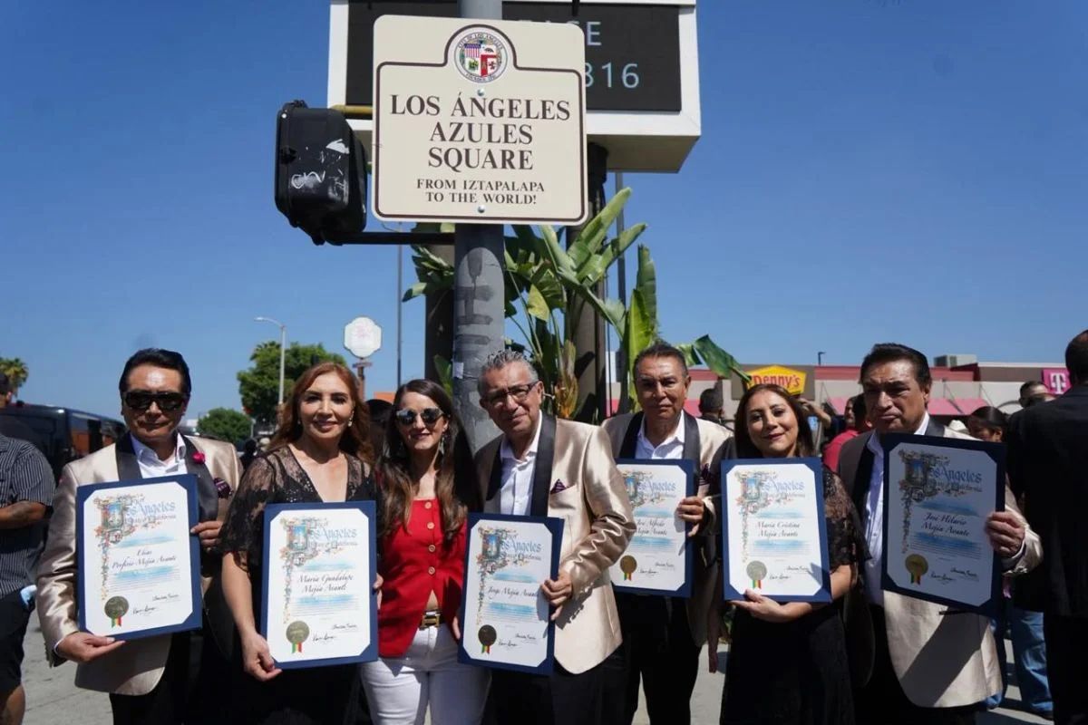 Los Ángeles Azules ya tienen su propia plaza en Los Ángeles